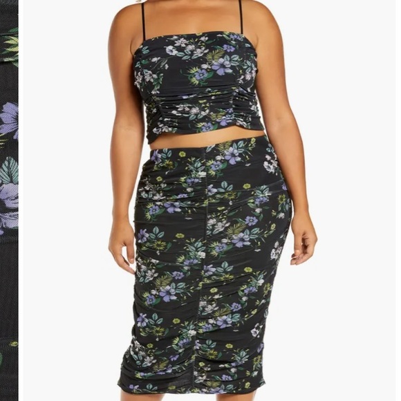 ARFM Floral Ruched Skirt Size : 3X 🆕 - Picture 6 of 14